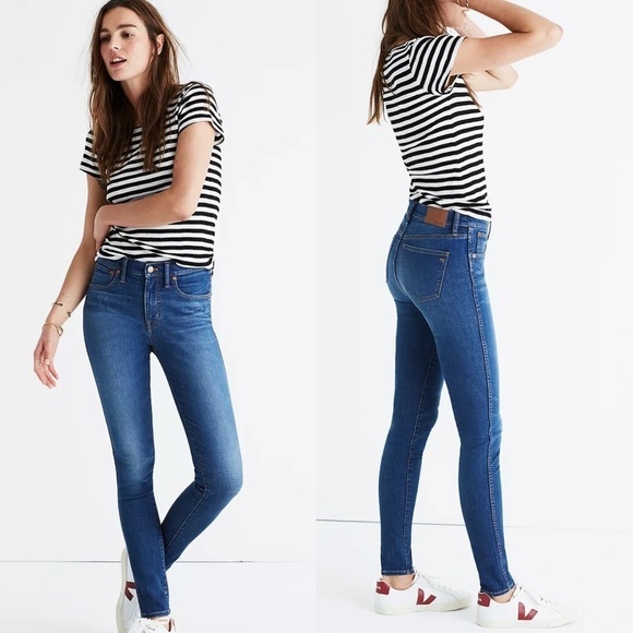 Madewell 9" Mid-Rise Skinny Jeans in Patty Wash Size 24 Tall - Picture 1 of 7